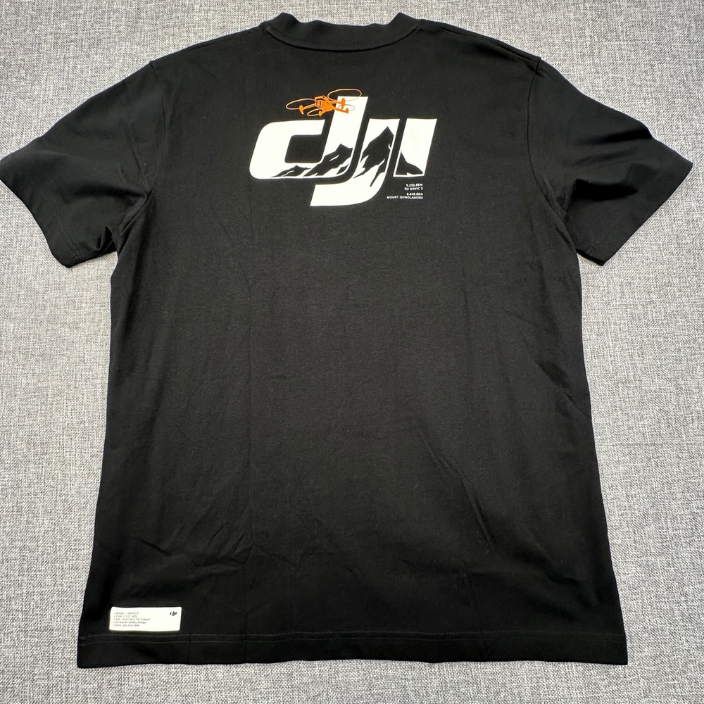 DJI Mavic 3 T-Shirt Mens Large Black Mount Qomolangma Drone Tech Graphic Tee‎